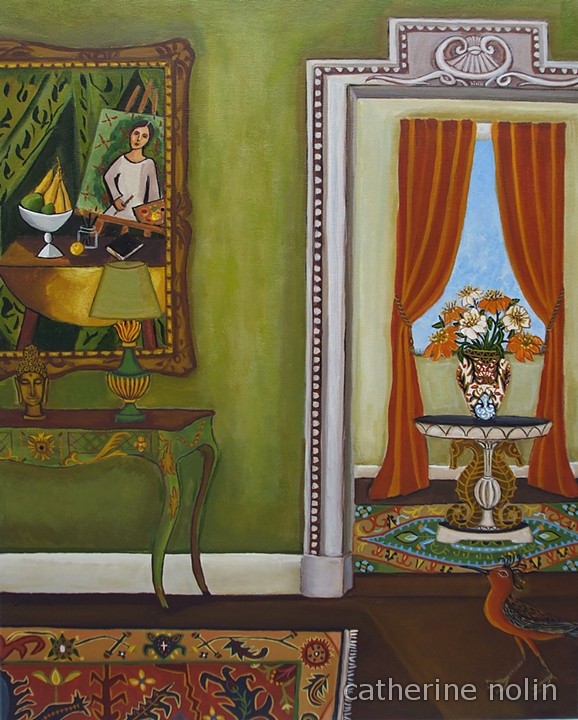 paiting of an interior by catherine nolin